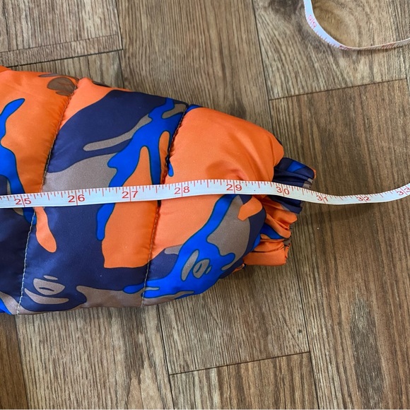 New Infant Snowsuit Coverall Blue Orange Camouflage 9 months NWOT - Picture 14 of 16